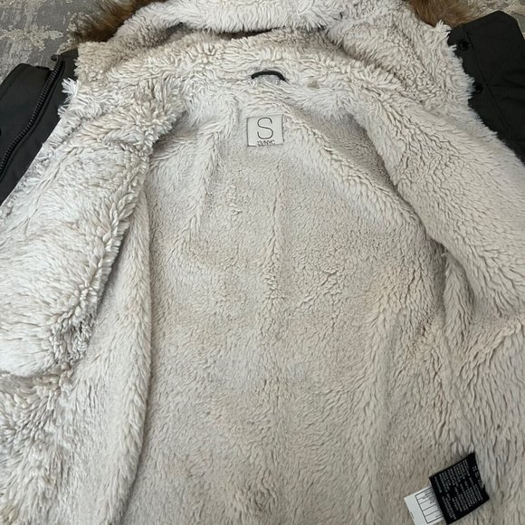 S13/NYC Girls' Sherpa Lined Anorak Jacket Hooded Jacket Green Size 10 - Picture 4 of 7